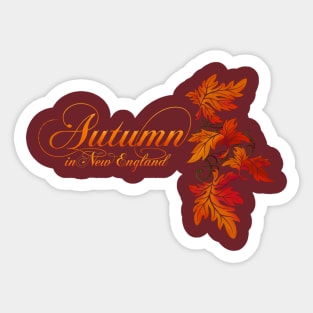 Autumn in New England Sticker